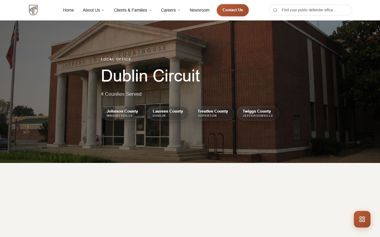 Twiggs County criminal court records Dublin Circuit Public Defender