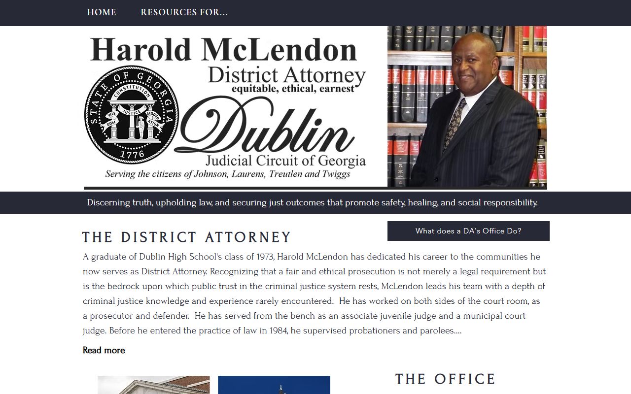 Twiggs County criminal court records Dublin Judicial Circuit District Attorney