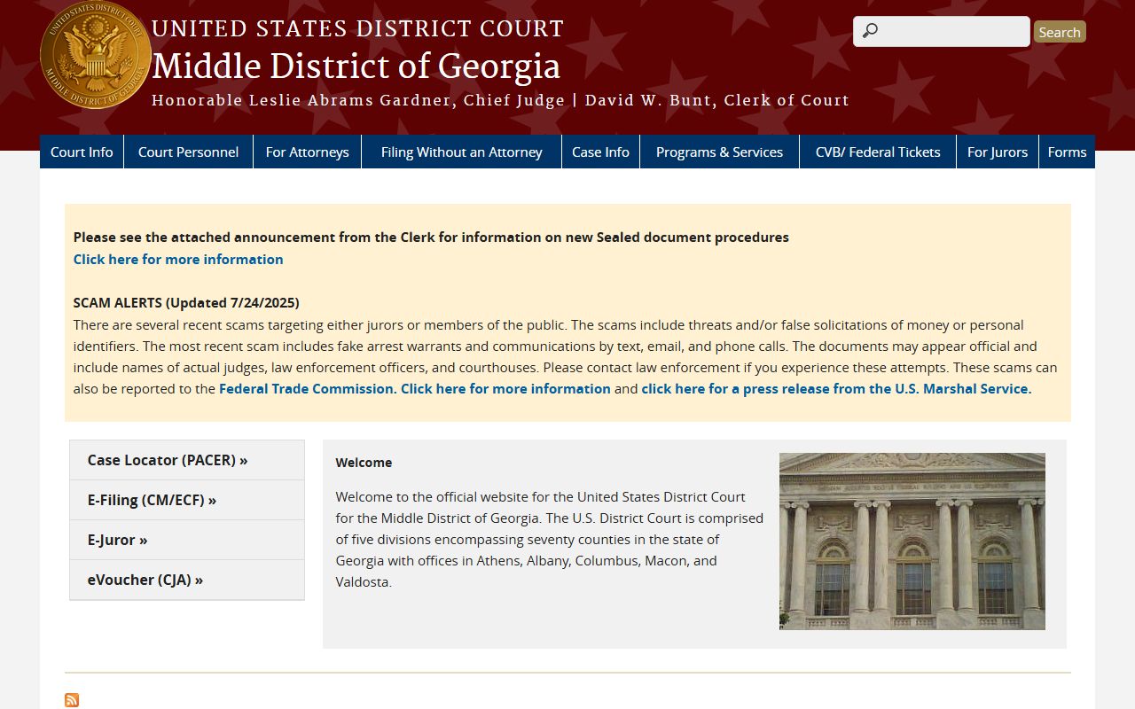 Twiggs County Superior Court federal district court separation