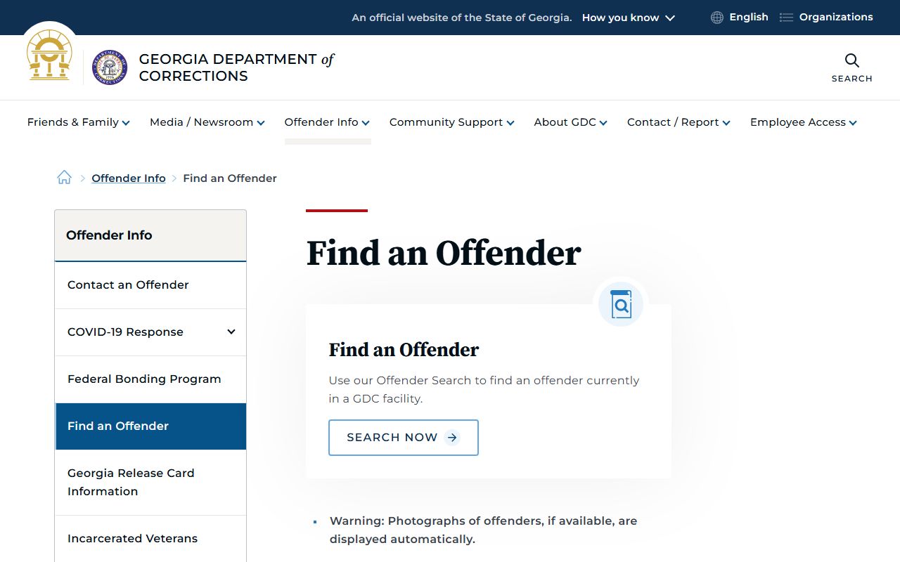 Twiggs County inmate records Georgia offender search