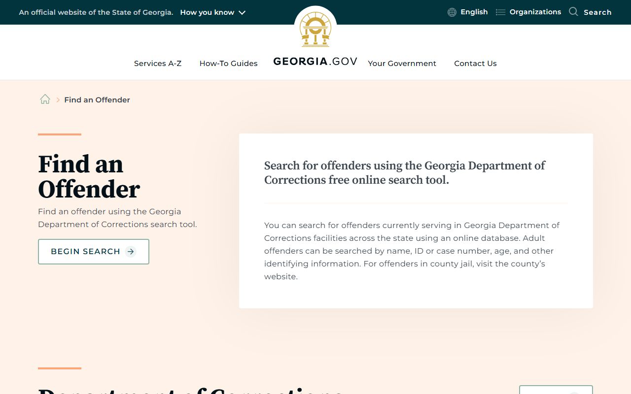 Twiggs County inmate records Georgia offender guide