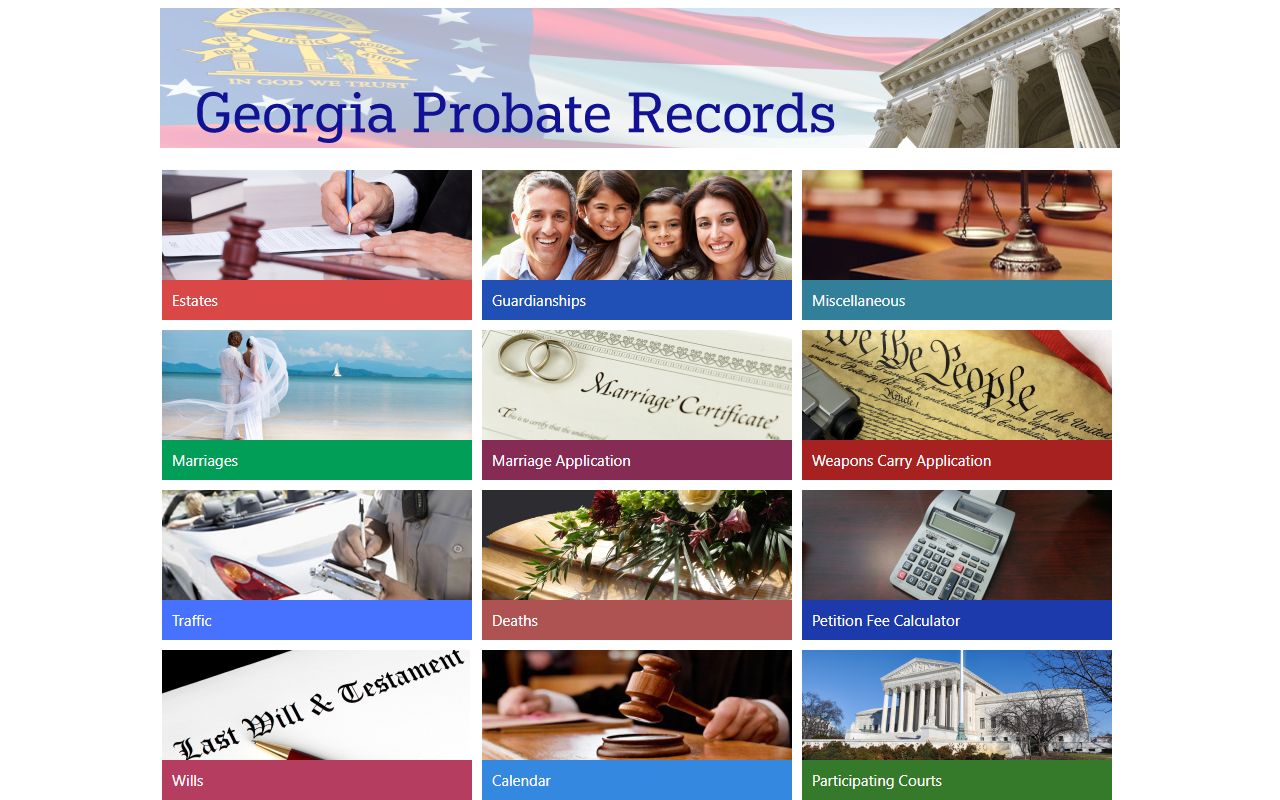Twiggs County traffic court records Georgia Probate Records portal